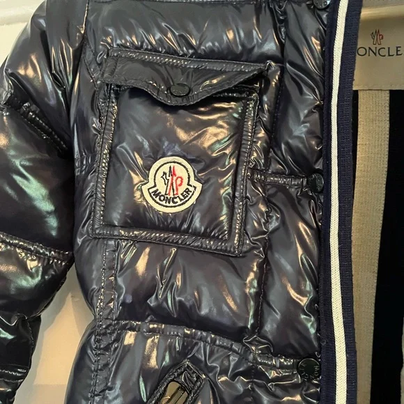 Moncler Navy Pepper Grenoble with detachable hood and original tags - Picture 6 of 9